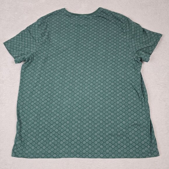 Goodfellow and Co Shirt Mens Extra Large Green Patterned Cotton T Shirt Casual - Picture 7 of 9